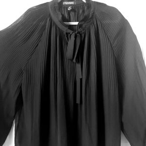 Ralph Lauren Black Chiffon Blouse 3x